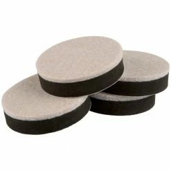 Super Sliders 2 1/2 Inch Round-Felt Bottom Sliders - 4710495N - Casters