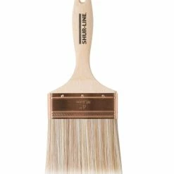 Shur-Line Paint Brush Flat Varnish Poly/Nylon 4 Inch - 70001FV40 - Brushes