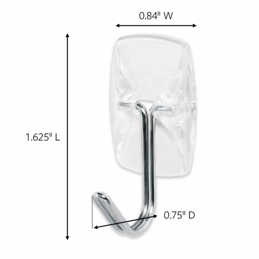 Command™ Clear Small Wire Hooks, 9 small wire hooks, 12 small clear strips 17067CLR-9ES - Miscellaneous Hardware - Image 3