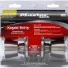 Master Lock Tulip Style Knob Entry Door Lock Satin Nickel - TUO0115 - Door Hardware