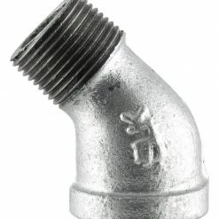 LDR Galvanized 45 Degree Street Elbow 3/4" 311 SE45-34 - Malleable Fittings