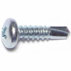 Midwest Fastener #10-16 x 3/4" Zinc Plated Phillips Pan Head Self-Drilling Screws - 10475 - Bolts