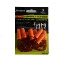 Cordova Corded Ear Plugs Set 5 Pack - EPFC02 - Ear Protection