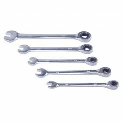 Real Work Tools™ 5 Piece SAE Combo Ratchet Wrench - 66407 - Wrench & Wrench Sets