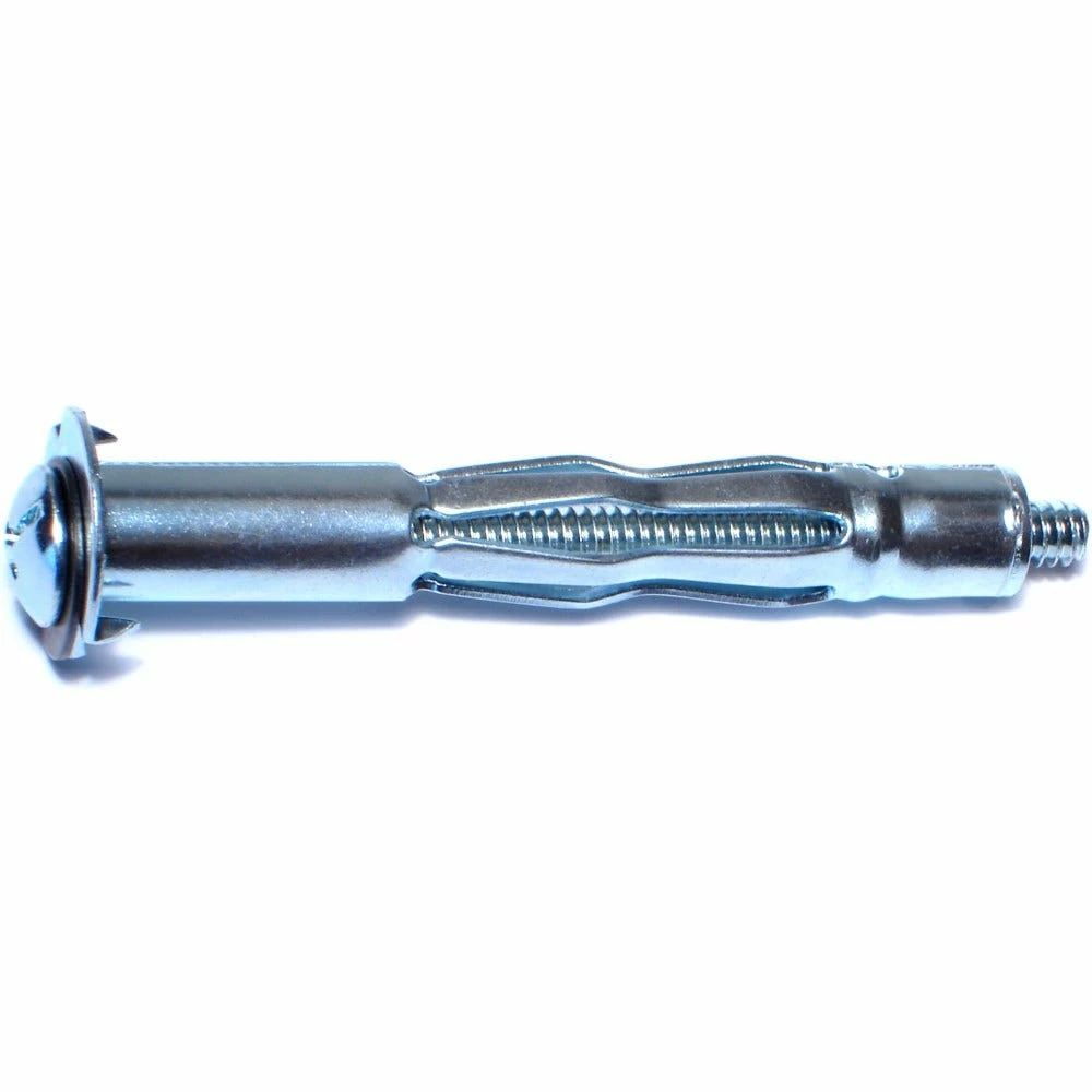 Midwest Fastener 3/16"-24 Zinc Plated Coarse Thread Long Pan Head Hollow Wall Anchors - 21874 - Bolts