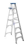 Various Brands Werner 8' Aluminum Step Ladder, Type I - 368 - Ladders