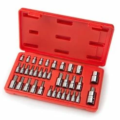 Tekton 35 Piece Star Bit Socket and E Socket Set 1/4 - 3/8 - 1/2 Inch - 1354 - Sockets & Socket Sets