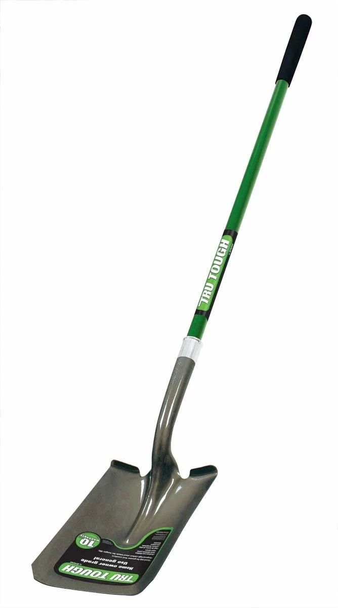 Truper Long Handled Square Point Fiberglass Shovel - 32403 - Parts & Accessories