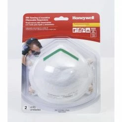 Honeywell Disposable Sanding and Grinding N95 Respirator Mask 2 Pack RWS54002 - Respiratory Protection