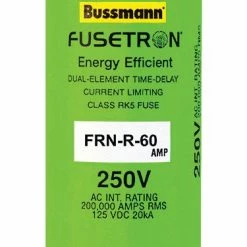 Bussman 60 Amp Fusetron - BP/FRN-R-60 - Fuses