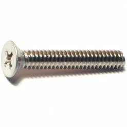 Midwest Fastener #10-24 x 1-1/4" 18-8 Stainless Coarse Thread Phillips Flat Head Machine Screws - 82444 - Bolts