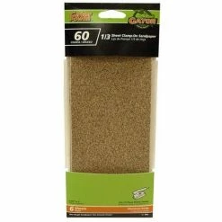 Ali Industries Gator 1/3 Sheet 60 Grit Sandpaper 6 Pack - 5043