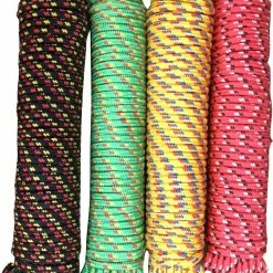 Baron Assorted 3/8 in x 100 Foot Polypropylene Diamond Braided Rope - 52217