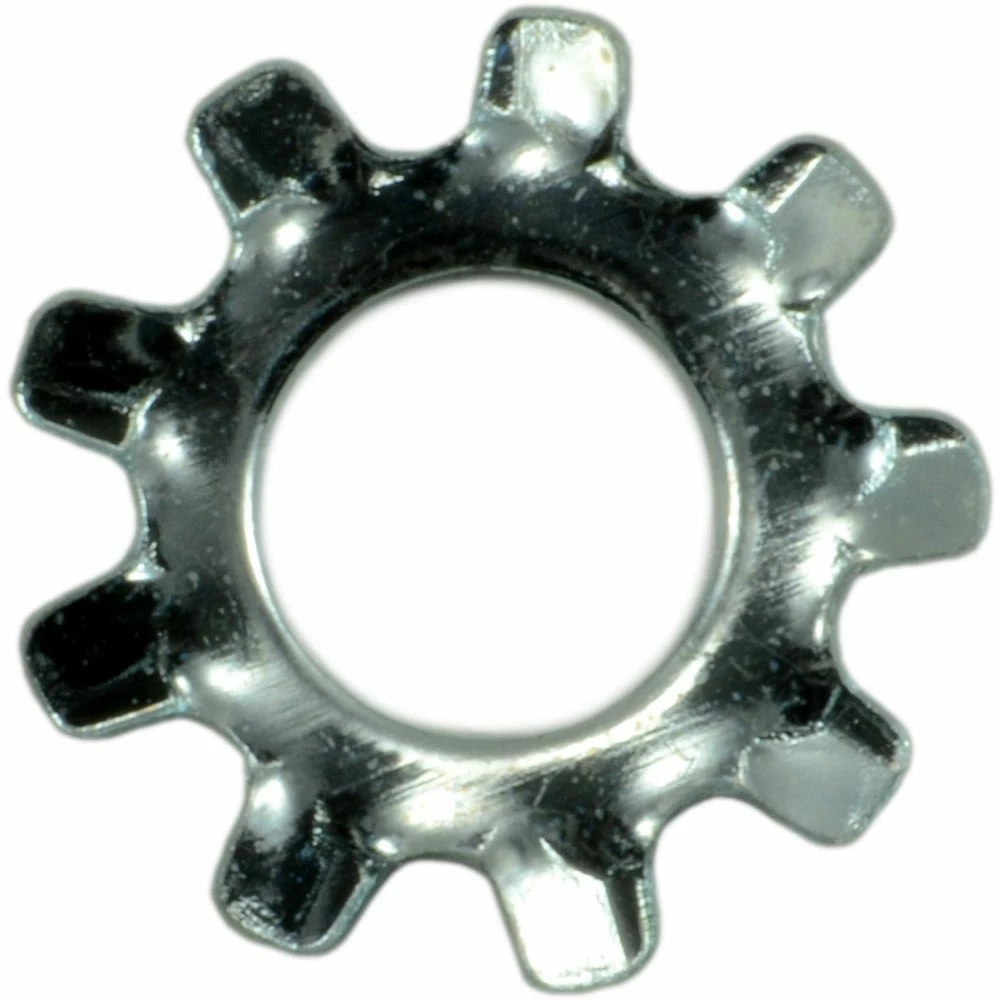 Midwest Fastener #8 x 5/32" x 21/64" Zinc Plated Grade 2 External Tooth Lock Washers - 81403 - Bolts - Image 2
