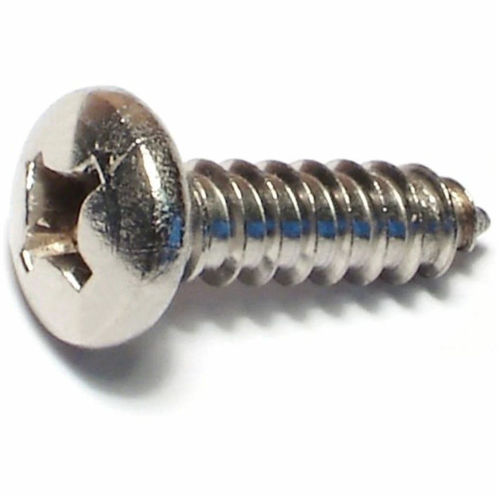 Midwest Fastener #12 x 3/4" 18-8 Stainless Phillips Pan Head Sheet Metal Screws - 82267 - Bolts