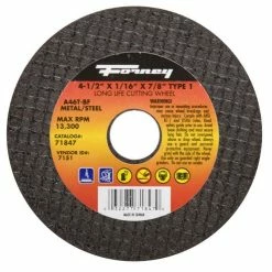 Forney Wheel Abrasive Cut Off 4.5 inch 71847 - Replacement Parts & Accessories