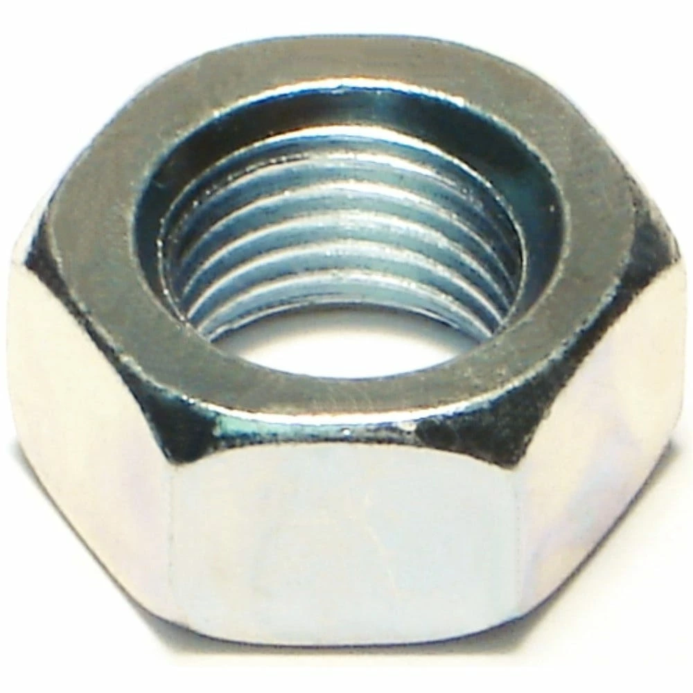 Midwest Fastener 12mm-1.25 Zinc Blue Zinc Plated Class 8 Extra Fine Thread Finished Hex Nuts - 84971 - Bolts