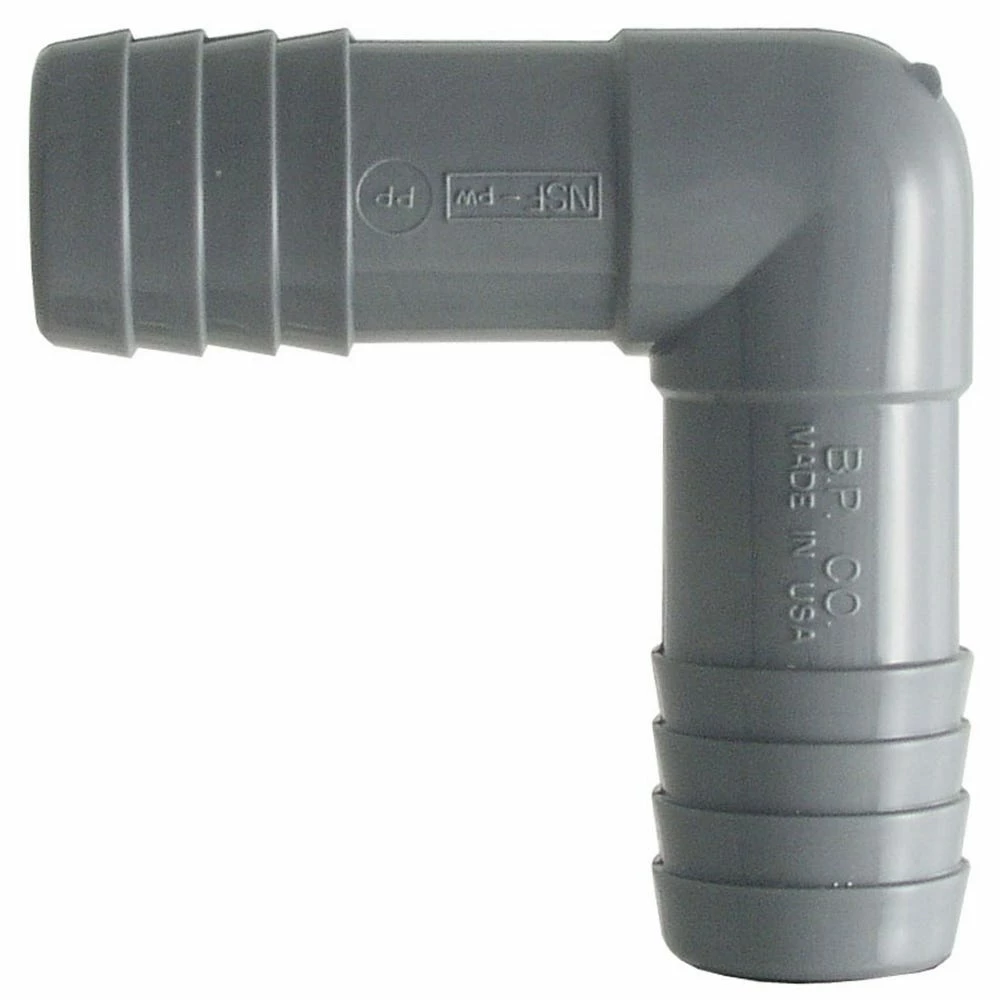 Lasco Fittings 1-1/4 Inch Insert Elbow Plastic FIN E90-114 - 1406012RMC - PVC Fittings