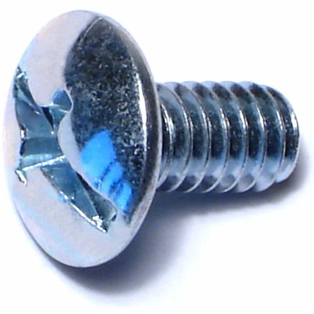 Midwest Fastener 1/4"-20 x 1/2" Zinc Plated Coarse Thread Combo Truss Head Machine Screws - 82144 - Bolts
