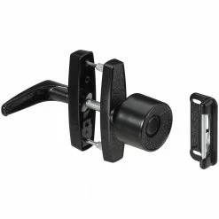 National Hardware V1307 Universal Knob Latches in Black - N178-798 - Catches & Latches