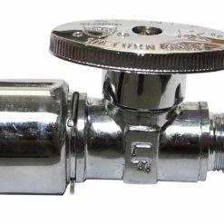 Keeney Quarter Turn Straight Valve 5/8 OD x 3/8 OD - 2068PCPOLFK - General Plumbing Hardware