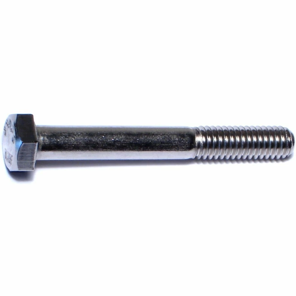 Midwest Fastener 5/16"-18 x 2-1/2" 18-8 Stainless Coarse Thread Hex Cap Screws - 81756 - Bolts - Image 2