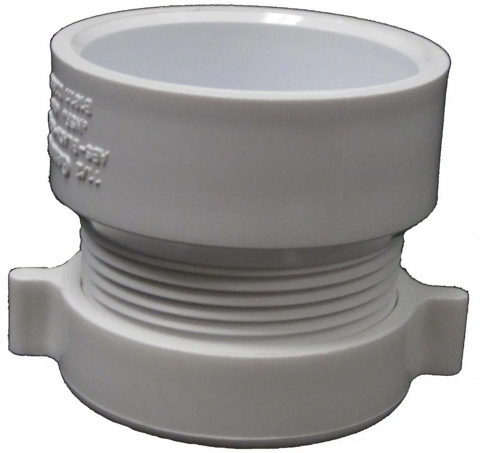 Lasco Fittings 1-1/2 Inch x 1-1/4 Inch PVC Female Trap Adapter DWV FPV FootA-112114 - D104212BC - PVC Fittings