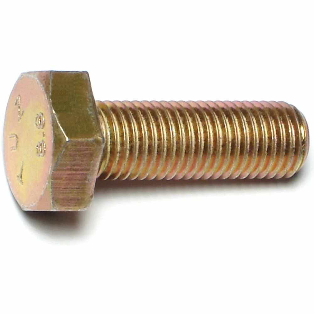 Midwest Fastener 10mm-1.25 x 30mm Zinc Plated Class 8.8 Fine Thread Hex Cap Screws - 84964 - Bolts - Image 2