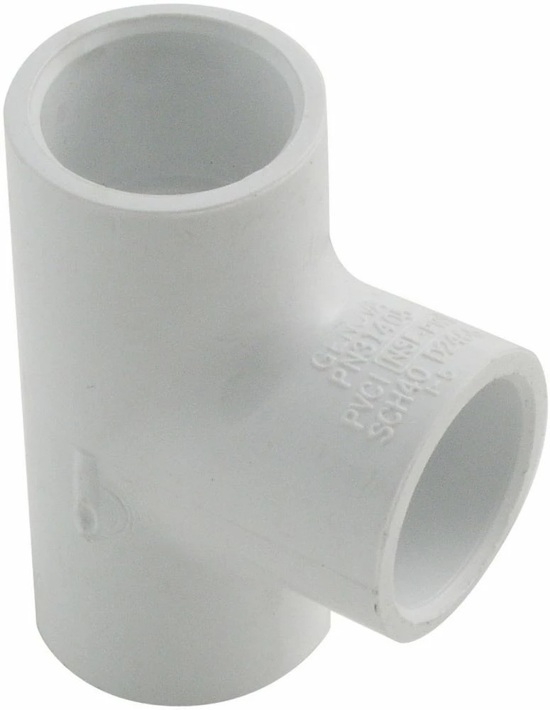 Lasco Fittings 1-1/4 Inch PVC Slip Tee FP4 T-114 - 401012BC - PVC Fittings - Image 2