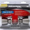 Master Lock Tulip Style Bed and Bath Door Knob Satin Nickel - TUO0315 - Door Hardware