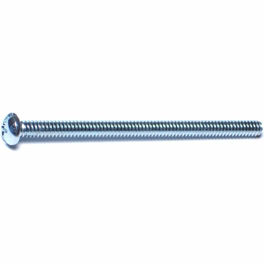 Midwest Fastener #10-24 x 3" Zinc Plated Coarse Thread Combo Round Head Machine Screws - 11962 - Bolts