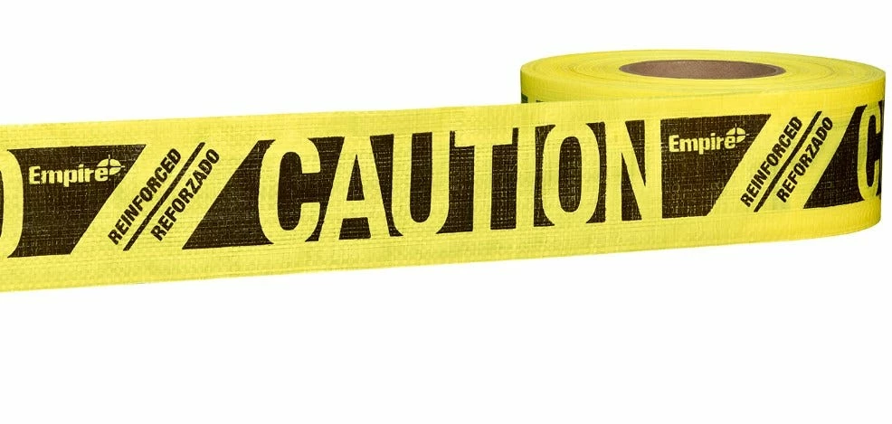 Empire 500 Ft Reinforced Caution Tape - Leveling & Squares