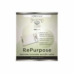 Majic Diamond Hard Repurpose Acrylic Satin Enamel White Quart - 8-9400-2 - Exterior Paint