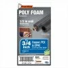Frost King 6' x 1/2" Pipe Insulation, Fits 3/4" Copper Pipe And 1/2" Iron Pipe - 5P11XB6 - Plumbing Hardware & Tools