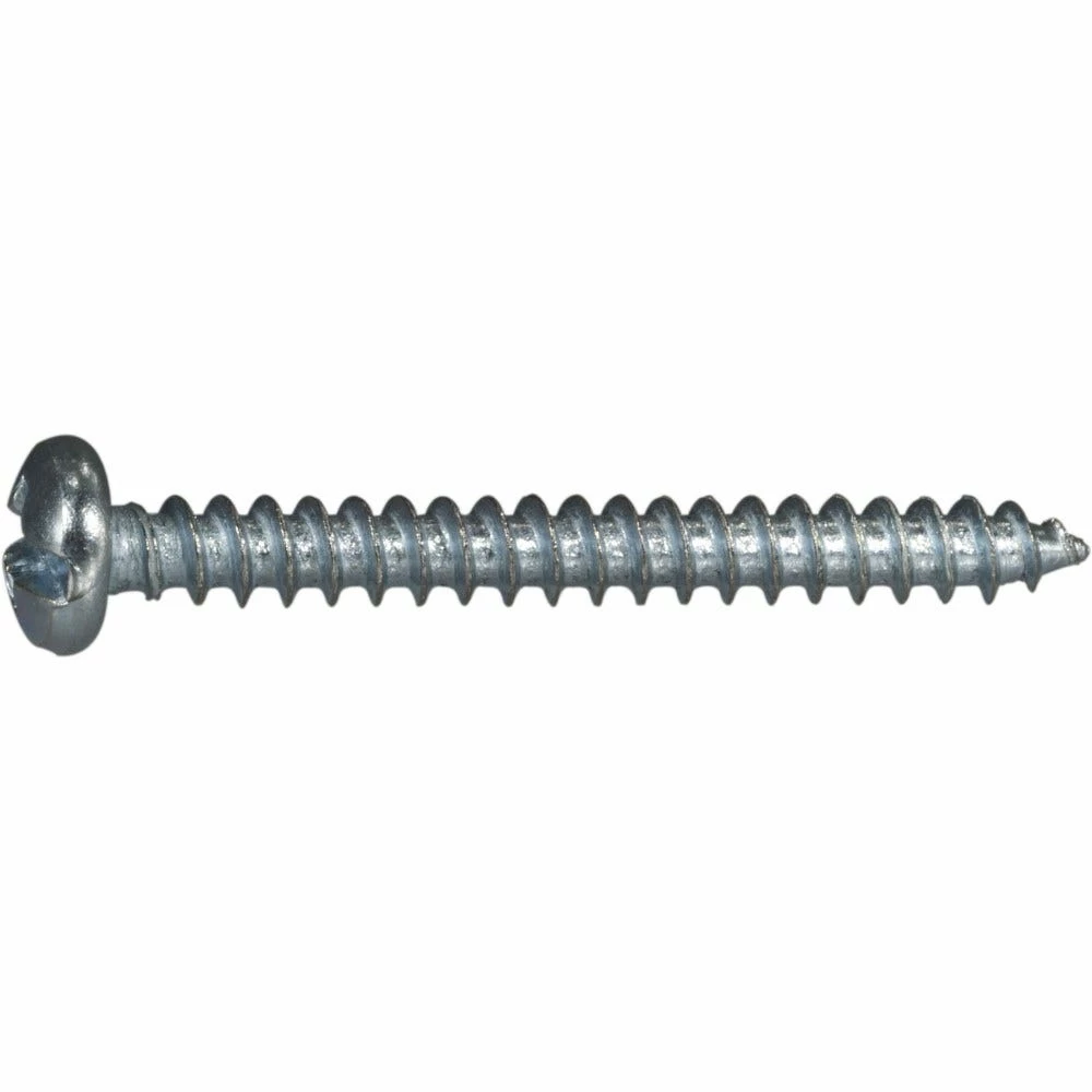 Midwest Fastener #8 x 1-1/2" Zinc Plated Combo Pan Head Sheet Metal Screws - 21278 - Bolts