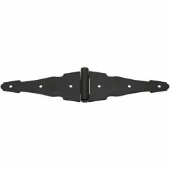 National Hardware 847 Ornamental Strap Hinges in Black - N881-946 - Hooks