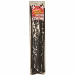 Tool City Black 18" 120 lb. Tensile Heavy Duty Cable Ties, 50 Piece - 14157 - Fasteners, Clamps & Vices