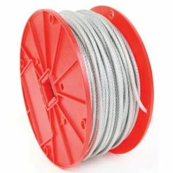 Baron 1 Foot of Galvanized Cable 7 x 7 1/8 Inch - 3/16 Inch Clear Vinyl - 695945