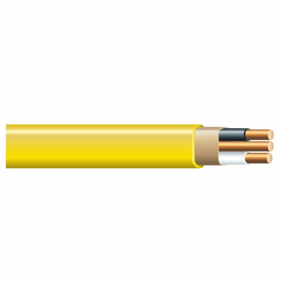 Cerrowire 12/2 Yellow, Solid CerroMax™ SLiPWire™ CU NM-B WIre with Ground, 50 ft. - 147-1602BR - Image 2
