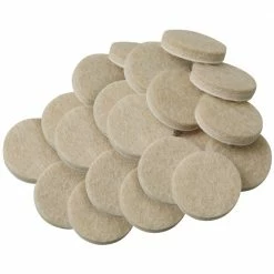 Softtouch 3/4 Inch Oatmeal Felt Pads - 4718595N - Casters
