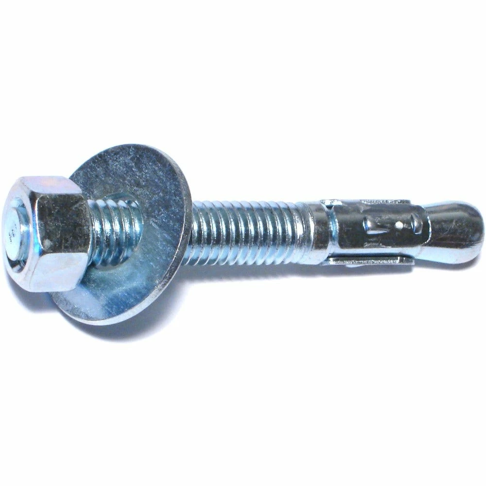 Midwest Fastener 1/2" x 3-3/4" Zinc Plated Concrete Wedge Anchors - 06738 - Bolts