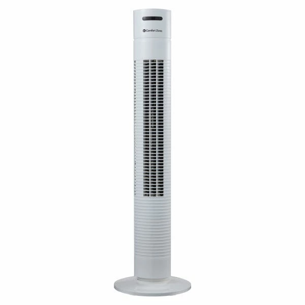 Comfort Zone 31" Oscillating White Tower Fan - CZTF320WT - Fans