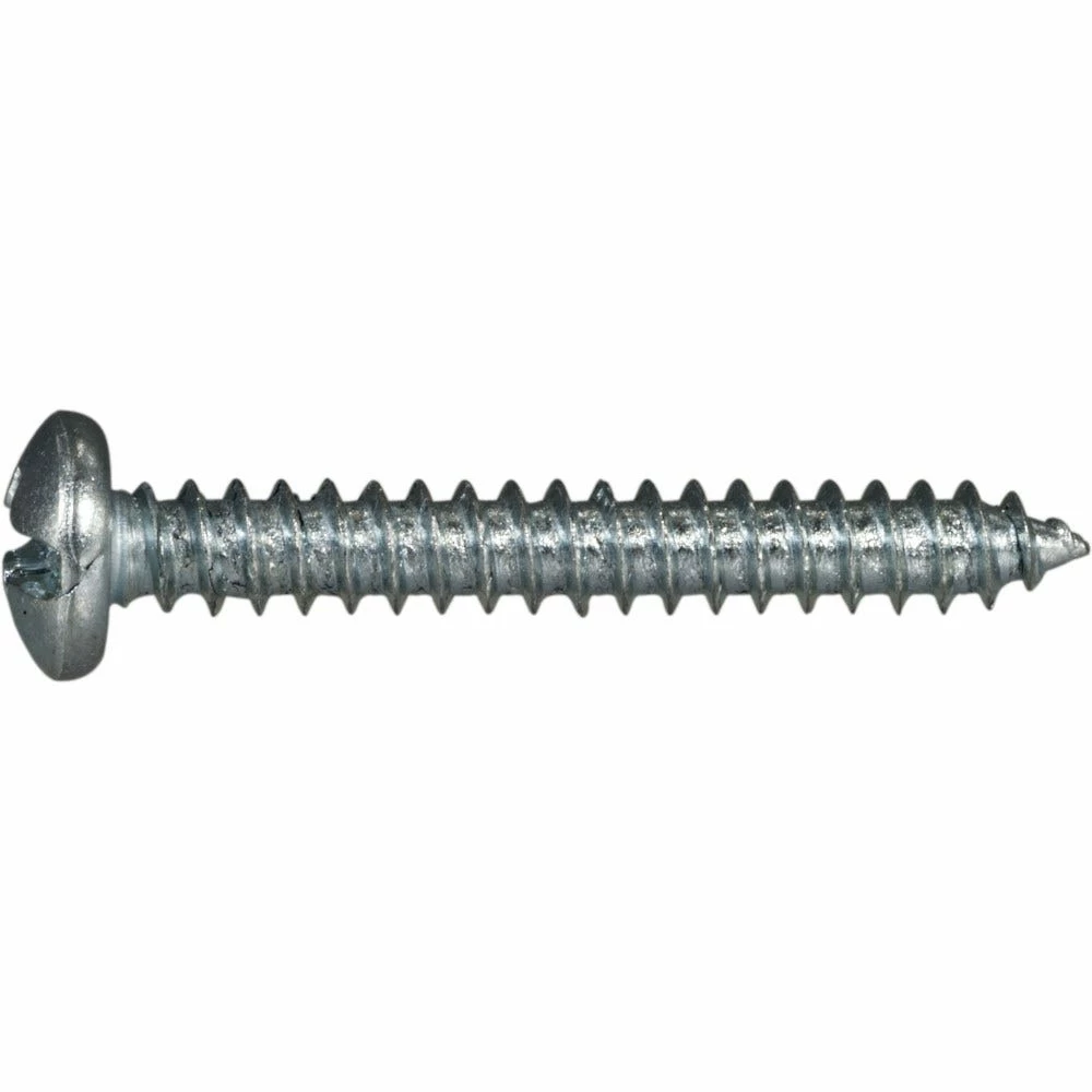 Midwest Fastener #8 x 1-1/4" Zinc Plated Combo Pan Head Sheet Metal Screws - 21277 - Bolts - Image 2