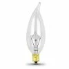 FEIT ELECTRIC 40 Watt Soft White Clear Flame Tip Dimmable Chandelier Incandescent Light Bulb 2 Pack - BP40CFC - Bulbs