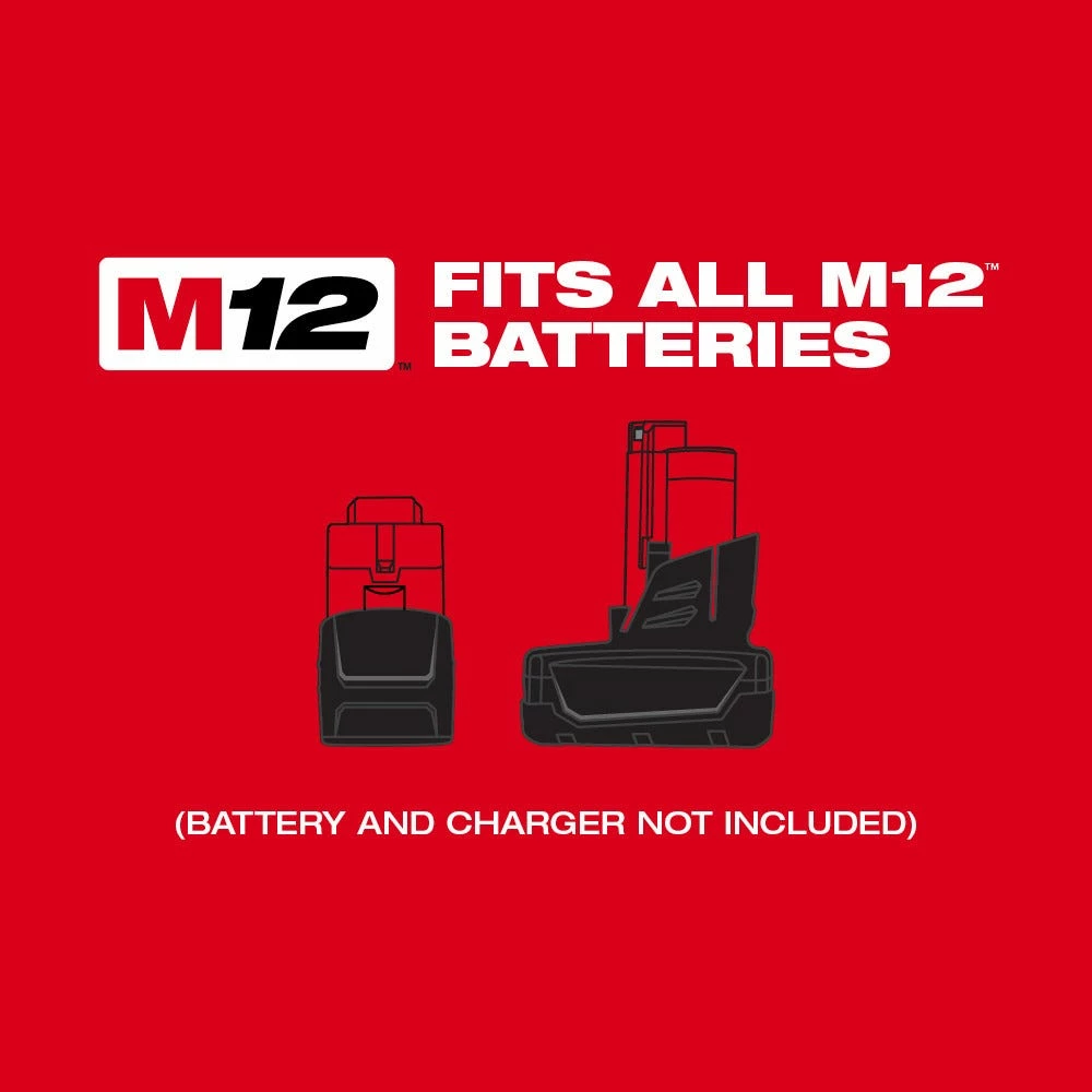 Milwaukee M12 12-Volt Lithium-Ion Cordless 3/8" Crown Stapler - 2447-20 - Hammers & Striking Tools - Image 10