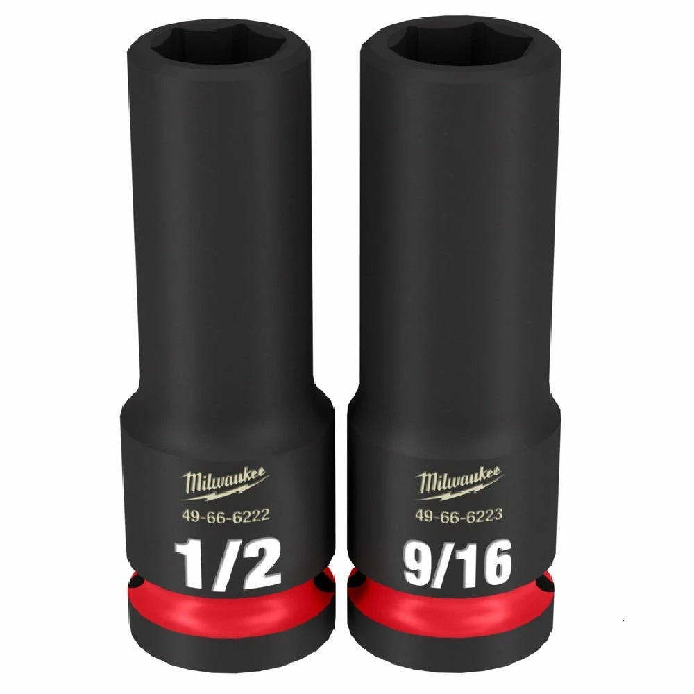 Milwaukee Shockwave™ Impact Duty™ 1/2" Drive SAE Deep 6 Point Socket Set, 12-Piece Set - 49-66-7011 - Sockets & Socket Sets - Image 3