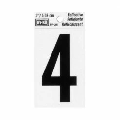 Hy-Ko 2In Reflective Numbers 4 - RV-25/4 - Hardware
