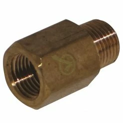 JMF Company 3/8 Fip x 1/4 Mip Adapter Barstock Lead Free - 4505269 - Hardware