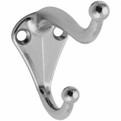 National Hardware 160 Coat/Hat Hooks in Nickel - N192-781 - Reinforcement Hardware