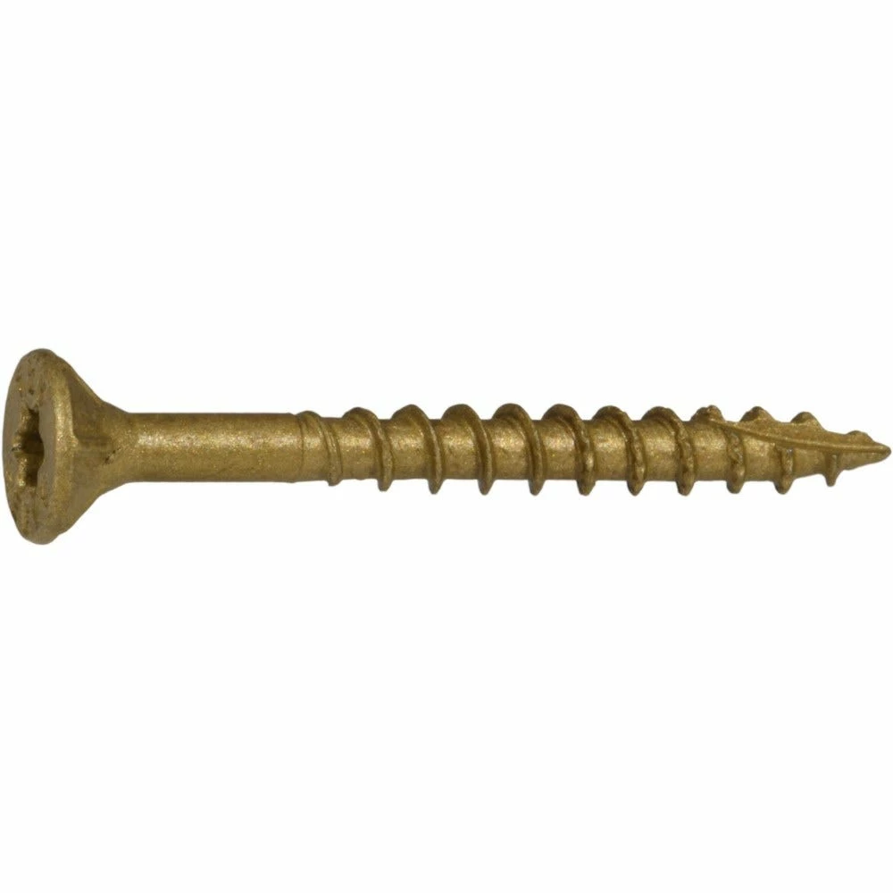 Midwest Fastener #9 x 1-3/4" Tan XL1500 Coated Star Drive Bugle Head Saberdrive Deck Screws - 50751